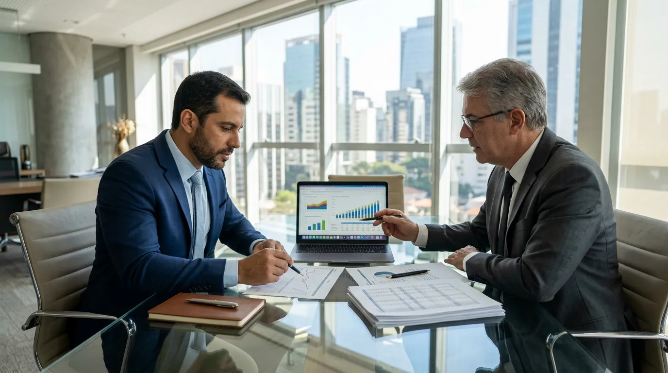 Empresa que vende para outras empresas analisando se o Simples Nacional será vantajoso em 2027.