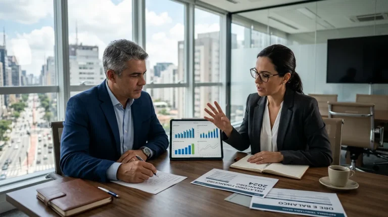 Empresário analisando planejamento do Simples Nacional em 2027 além da alíquota para evitar decisão errada.