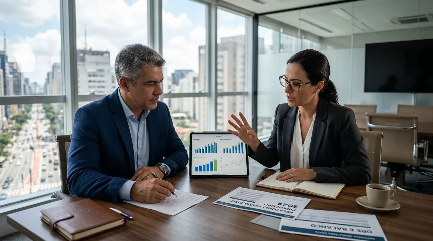Empresário analisando planejamento do Simples Nacional em 2027 além da alíquota para evitar decisão errada.